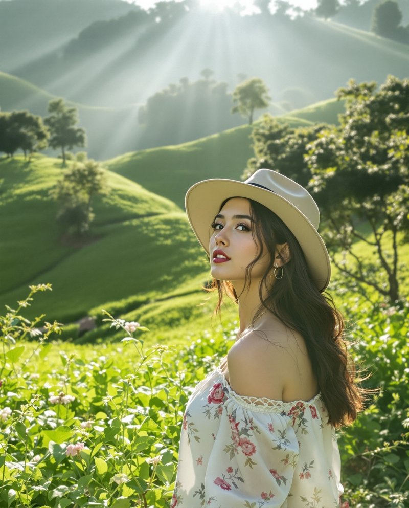 山野间的一束光 · 小柚 写真封面