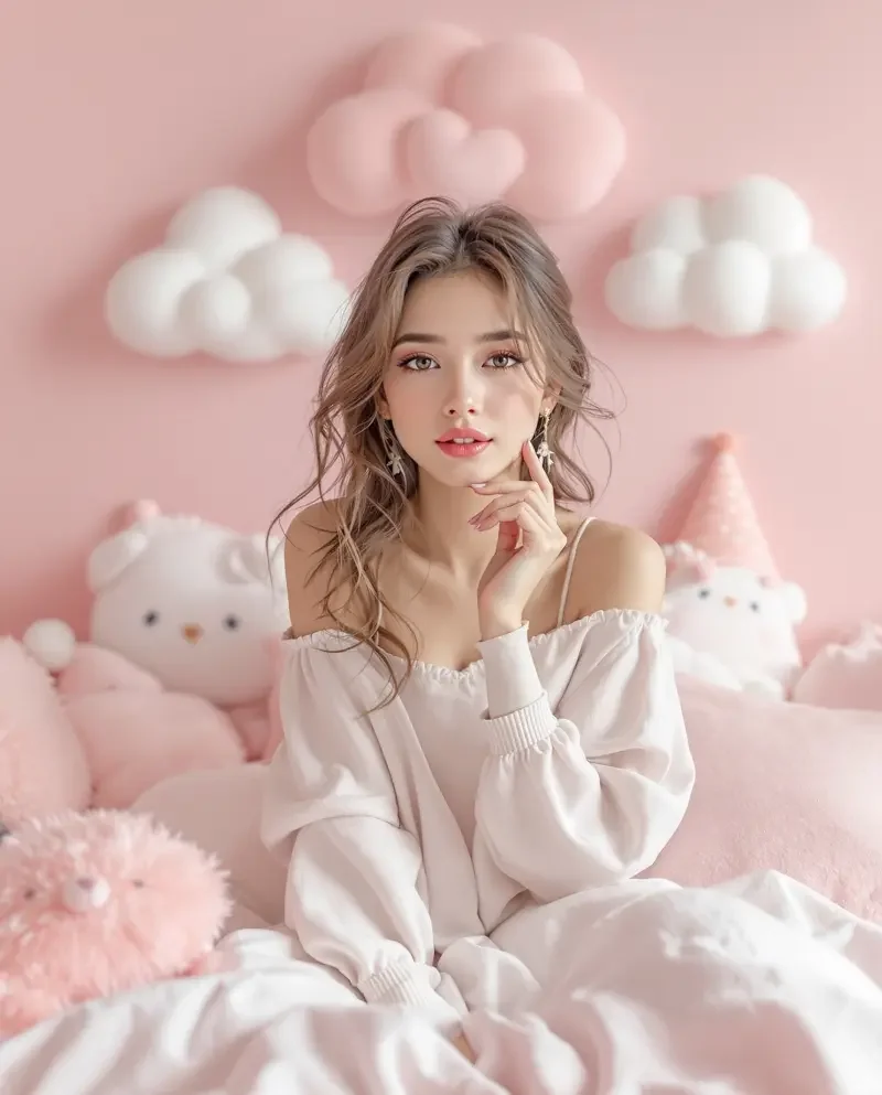 粉色云朵的房间 · 糖糖 写真封面